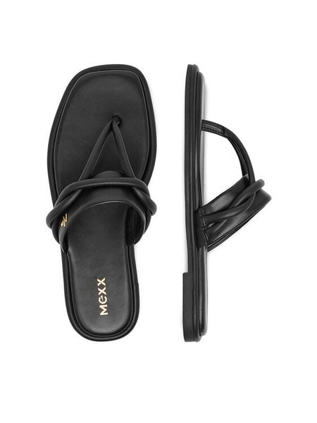 MEXX Japonki EO-CD25-194-1 Czarny. Czarne japonki Mexx, bez wzorów, ze skóry. Za 251.99 zł.