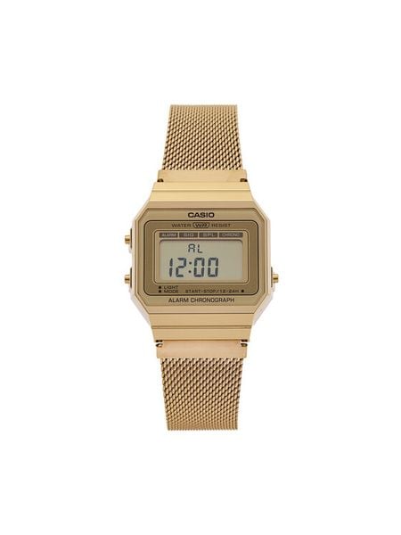 Casio Zegarek Vintage A700WEMG-9AEF Złoty. Żółte, cyfrowe zegarki Casio, ze stali. Za 309.99 zł.