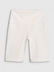 4F Legginsy kolarki treningowe damskie - białe XL. Białe legginsy 4f, bez wzorów, z dzianiny, sportowe, krótkie. W wyprzedaży za 79.99 zł.