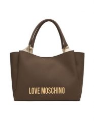 LOVE MOSCHINO Torebka JC4107PP1OKD0203 Brązowy. Brązowe shopper bag Love Moschino, bez wzorów, ze skóry, bez dodatków. Za 1,049.00 zł.