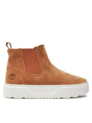 Timberland Sztyblety Laurel Court TB0A41VJEIZ1 Beżowy. Brązowe botki Timberland, bez wzorów, ze skóry, bez obcasa, na płaskiej podeszwie, bez zapięcia. Za 359.99 zł.