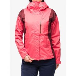 Kurtka przeciwdeszczowa damska Columbia Hikebound Jacket. Czerwone kurtki przeciwdeszczowe Columbia, bez wzorów, bez kaptura, trekkingowe. Za 329.99 zł.