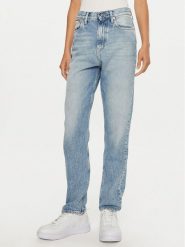 Calvin Klein Jeans Jeansy J20J224008 Niebieski Authentic Straight Fit. Niebieskie jeansy Calvin Klein Jeans, bez wzorów, z jeansu. Za 299.99 zł.