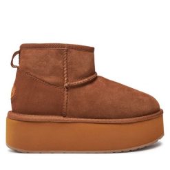 Śniegowce EMU Australia. Brązowe śniegowce Emu Australia, bez wzorów, bez zapięcia. Za 469.99 zł.