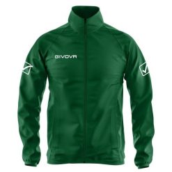 Kurtka przeciwdeszczowa Givova Basico zielona 3XL. Zielone kurtki do biegania Givova, na zimę, xl, bez wzorów, bez kaptura, do biegania. Za 144.99 zł.