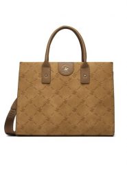 Beverly Hills Polo Club Torebka BHPC-L-002-07 Brązowy. Brązowe torebki klasyczne Beverly Hills Polo Club, bez wzorów, z materiału, bez dodatków. Za 229.99 zł.