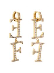 Elisabetta Franchi Kolczyki OR-17K-52E2-V260 Złoty. Żółte kolczyki Elisabetta Franchi, metalowe. Za 1,119.00 zł.