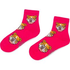 Skarpety Wysokie Damskie FREAK FEET - LBUL-RED Różowy 1. Czerwone skarpetki Freak Feet, z bawełny. Za 19.99 zł.