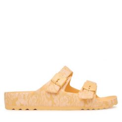 Klapki Scholl. Brązowe klapki Scholl, bez wzorów, bez obcasa, bez zapięcia. Za 184.99 zł.