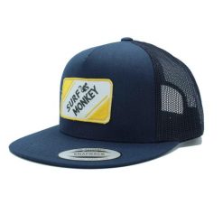 Czapka typu trucker zpłaskim /Dla dorosłych /Rozmiar uniwersalny(niebieskożółty). Niebieskie czapki z daszkiem SURF MONKEY, z aplikacjami, sportowe. Za 159.95 zł.