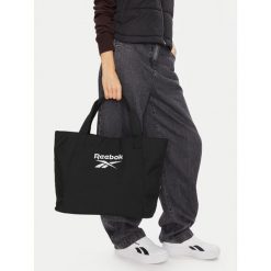Torba sportowa Reebok. Czarne shopper bag Reebok, bez wzorów, sportowe, bez dodatków. Za 99.99 zł.