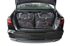 Torby Do Bagażnika Audi A6 Limousine 2011-2017 5Szt Kjust. Czarne torby podróżne KJUST, bez wzorów, z kauczuku. Za 1,624.00 zł.