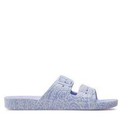Klapki Freedom Moses. Fioletowe klapki Freedom moses, bez wzorów, bez obcasa, bez zapięcia. Za 249.99 zł.