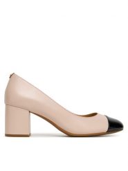 MICHAEL Michael Kors Czółenka Perla Flex 40T5PLMP1L Różowy. Czerwone czółenka MICHAEL Michael Kors, bez wzorów, ze skóry, bez obcasa, bez zapięcia. Za 539.99 zł.