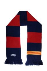 FC Barcelona szalik kibica dwustronny double vertical scarf wielokolorowy. Szaliki i kominy FC Barcelona, bez wzorów, z elastanu. Za 129.00 zł.
