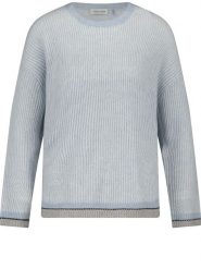 Gerry Weber Sweter w kolorze błękitnym rozmiar: 44. Niebieskie swetry Gerry Weber, bez wzorów, ze splotem, bez ramiączek. Za 184.46 zł.