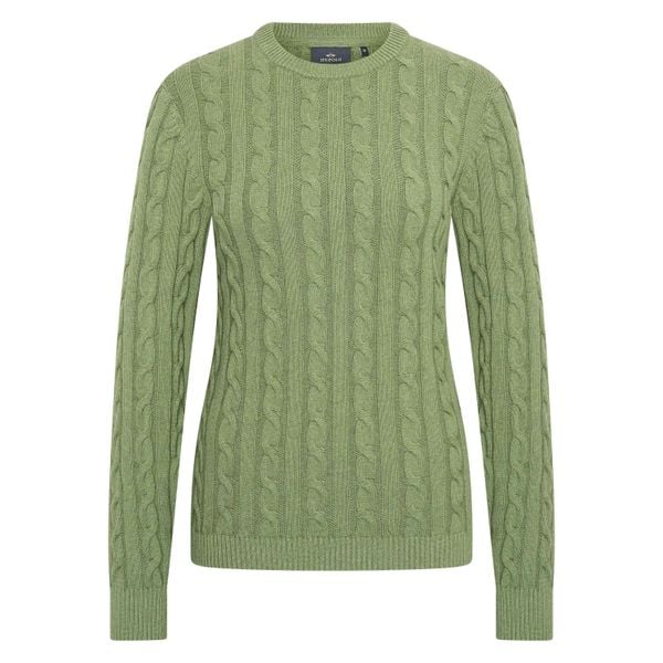 Sweter damski HV Polo Tally. Zielone swetry HV POLO, na zimę, bez wzorów, bez ramiączek. Za 382.50 zł.