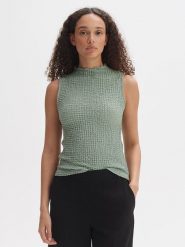 OPUS Top w kolorze zielonym rozmiar: 40. Zielone topy Opus, bez wzorów, bez kołnierzyka, bez ramiączek. Za 86.99 zł.