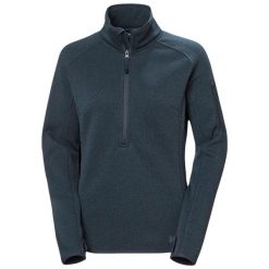 Damski sweter 1/2 zip Helly Hansen Varde 2.0. Niebieskie swetry Helly Hansen, bez wzorów, bez ramiączek. Za 510.50 zł.