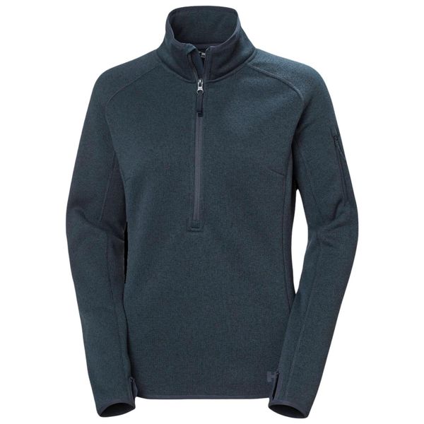 Damski sweter 1/2 zip Helly Hansen Varde 2.0. Niebieskie swetry Helly Hansen, bez wzorów, bez ramiączek. Za 510.50 zł.