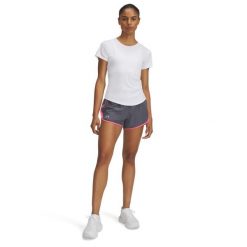 Szorty damskie Under Armour Fly-By. Szare szorty Under Armour, bez wzorów, sportowe. Za 186.50 zł.