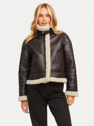 JJXX Kurtka z imitacji skóry Yolanda 12259326 Brązowy Regular Fit. Brązowe kurtki JJXX, m, bez wzorów, ze skóry, bez kaptura. Za 219.99 zł.
