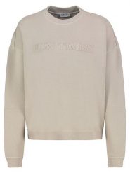 Sublevel Bluza w kolorze beżowym rozmiar: XL. Brązowe bluzy Sublevel, xl, z aplikacjami, z bawełny, bez ramiączek, bez kaptura. Za 105.38 zł.