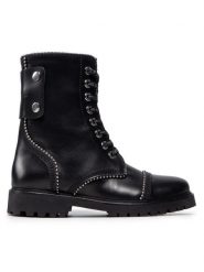 Zadig & Voltaire Trzewiki Joe WKAA1730F Czarny. Czarne botki Zadig & Voltaire, bez wzorów, ze skóry, bez obcasa, na płaskiej podeszwie, bez zapięcia. Za 2,309.00 zł.