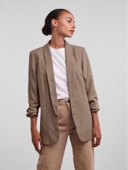 Pieces Marynarka 17090996 Beżowy Regular Fit. Brązowe marynarki i żakiety Pieces, xxs, bez wzorów, z syntetyku, bez ramiączek. Za 159.99 zł.