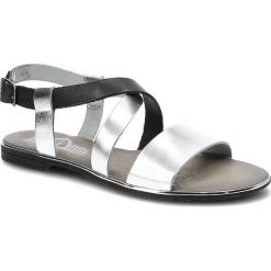 Srebrne Sandały Lemar Damskie Skórzane Buty Na Lato. Szare sandały Lemar, bez wzorów, bez obcasa, bez zapięcia. Za 159.00 zł.