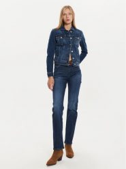 Mustang Jeansy Crosby 1015567 Granatowy Straight Fit. Niebieskie jeansy Mustang, bez wzorów, z bawełny. Za 199.99 zł.