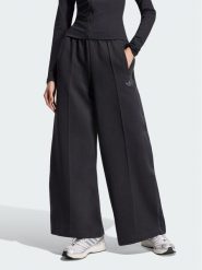 Adidas Spodnie dresowe Spacer KR9176 Czarny Loose Fit. Czarne spodnie sportowe adidas, bez wzorów, z bawełny, trekkingowe. Za 298.99 zł.