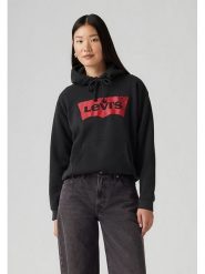 Levi's Bluza w kolorze czarnym rozmiar: S. Czarne bluzy Levi's, s, bez wzorów, bez ramiączek, z kapturem. Za 167.28 zł.