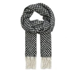 Szalik Pieces. Czarne szaliki i kominy Pieces, bez wzorów. Za 99.99 zł.
