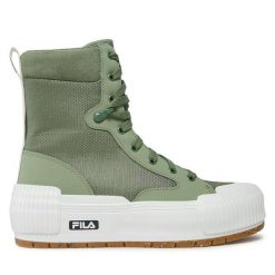 Trampki Fila. Zielone trampki Fila, bez wzorów, bez zapięcia. Za 309.99 zł.