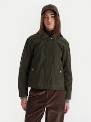 Hunter Kurtka przejściowa Leith HARW0065251 Zielony Oversize. Zielone kurtki Hunter, xs, bez wzorów, z bawełny, bez kaptura. Za 999.99 zł.