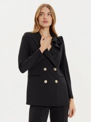 Rinascimento Marynarka CFC0121326003 Czarny Regular Fit. Czarne marynarki i żakiety Rinascimento, s, bez wzorów, z syntetyku, bez ramiączek. Za 319.99 zł.