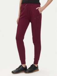 Armani Exchange Spodnie dresowe XW000986 AF16114 UA343 Bordowy Relaxed Fit. Czerwone spodnie dresowe Armani Exchange, bez wzorów, z bawełny. Za 509.99 zł.