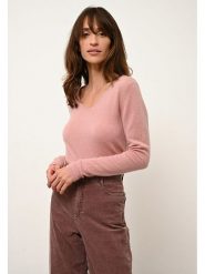 Just Cashmere Kaszmirowy sweter "Joan" w kolorze jasnoróżowym rozmiar: XL. Różowe swetry Just Cashmere, xl, bez wzorów, z kaszmiru, bez ramiączek. Za 232.78 zł.