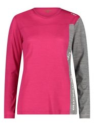 CMP Koszulka funkcyjna w kolorze szaro-różowym rozmiar: 34. Różowe t-shirty sportowe CMP, s, bez wzorów, z materiału, bez ramiączek, outdoorowe. Za 141.45 zł.