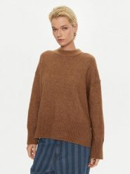 DAY BIRGER ÉT MIKKELSEN Sweter Josie DAY65243463 Brązowy Oversize. Brązowe swetry DAY Birger et Mikkelsen, m, bez wzorów, z wełny, bez ramiączek. Za 549.99 zł.