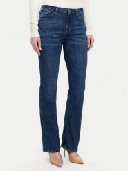 Guess Jeansy WBGA58 D4MZ0 Granatowy Straight Leg. Niebieskie jeansy Guess, z aplikacjami, z bawełny. Za 409.99 zł.