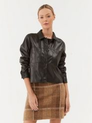 Noisy May Koszula Marin 27028388 Czarny Relaxed Fit. Czarne koszule Noisy May, l, bez wzorów, ze skóry, bez kołnierzyka, bez ramiączek. Za 129.99 zł.