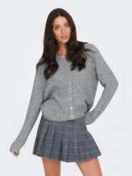 ONLY Kardigan w kolorze szarym rozmiar: S. Szare swetry ONLY, s, bez wzorów, bez ramiączek. Za 113.99 zł.