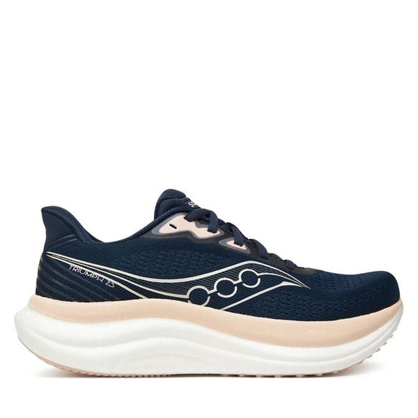 Buty do biegania Saucony. Niebieskie buty do biegania Saucony, bez wzorów, bez zapięcia, do biegania. Za 649.99 zł.