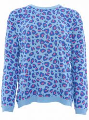 Zwillingsherz Sweter w kolorze błękitno-niebieskim rozmiar: L/XL. Niebieskie swetry Zwillingsherz, l, bez wzorów, z bawełny, bez ramiączek. Za 236.61 zł.