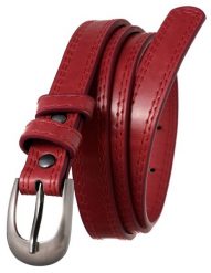 Pasek czerwony Cavaldi SBB-CV-1 RED 105. Czerwone paski 4U Cavaldi, bez wzorów, ze skóry ekologicznej, eleganckie. Za 9.00 zł.