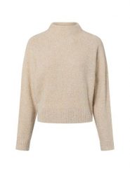 Opus Damski sweter z dzianiny - Posmic Kobiety beżowy|srebrny marmurkowy, 40. Brązowe swetry Opus, bez wzorów, z dzianiny, bez ramiączek. Za 449.95 zł.