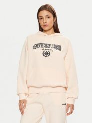 Guess Bluza V5RQ02 KCLD1 Écru Regular Fit. Bluzy Guess, m, z aplikacjami, z bawełny, bez kaptura. Za 219.99 zł.
