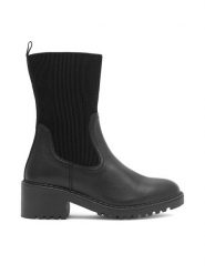 Lasocki Botki RONA WB-RONA-03 Czarny. Czarne botki Lasocki, bez wzorów, z materiału, bez obcasa, na słupku, bez zapięcia. Za 139.99 zł.